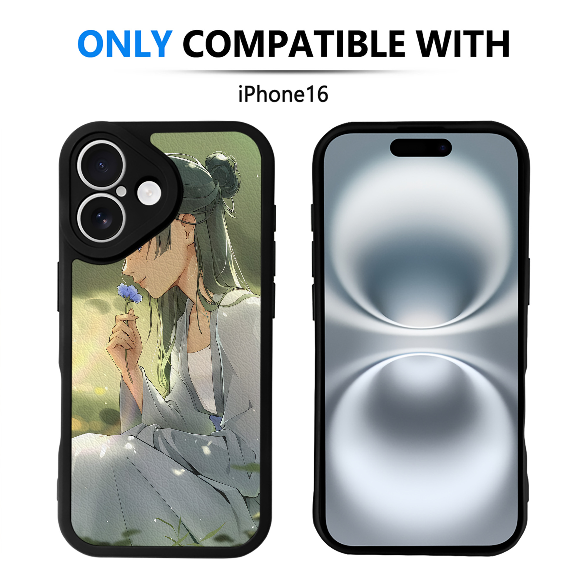 （画像用） 薬屋のひとりごと The Apothecary Diaries 【iPhone 16シリーズ対応】シリコンスマホケース（レザー調） 材質：シリコン